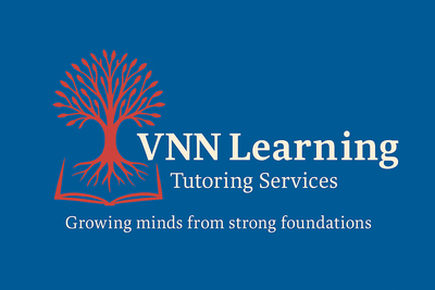 VNN Learning logo - tree with roots growing from a book
